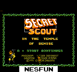Secret Scout in the Temple of Demise